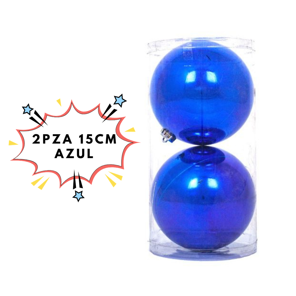 2pza 15cm Azul