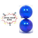 2pza 15cm Azul