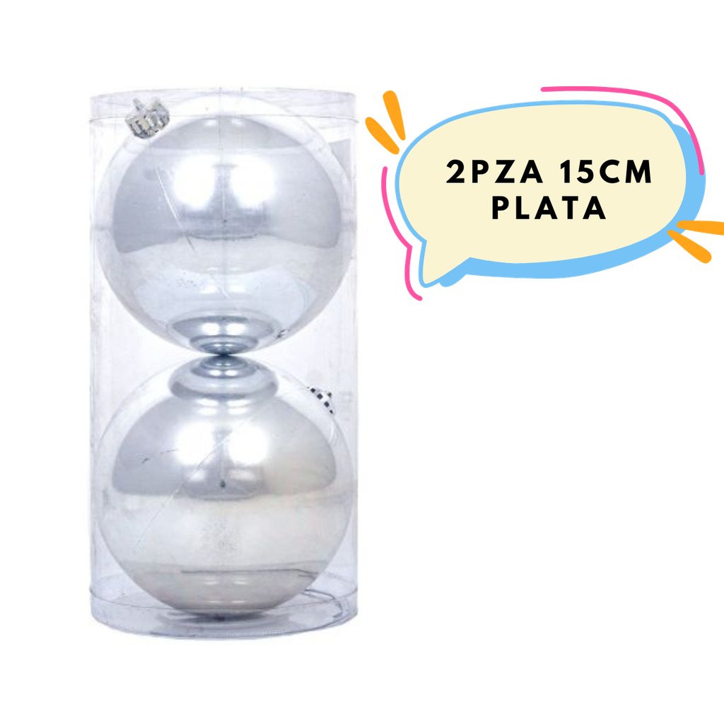 2pza 15cm Plata