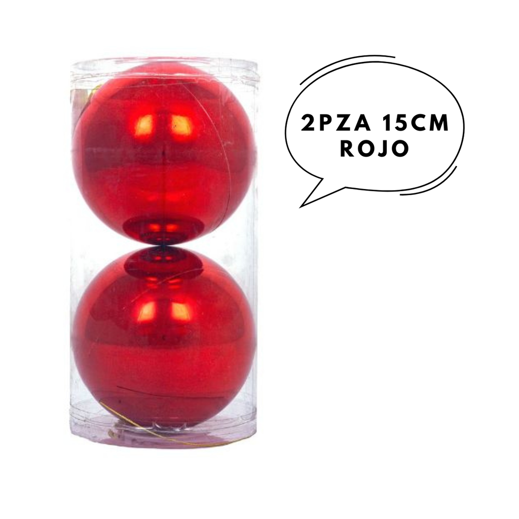 2pza 15cm Rojo