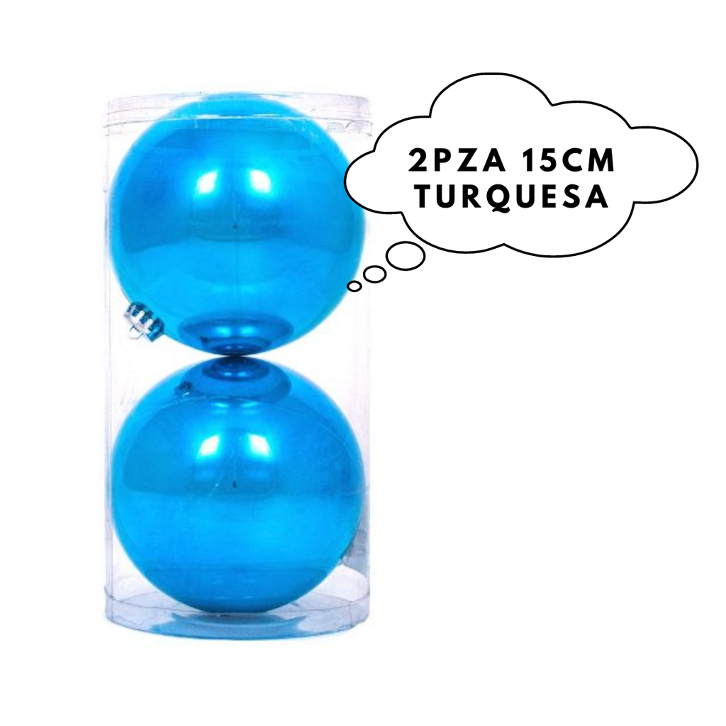 2pza 15cm Turquesa