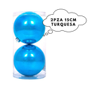 2pza 15cm Turquesa
