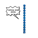 12pza 5cm Azul