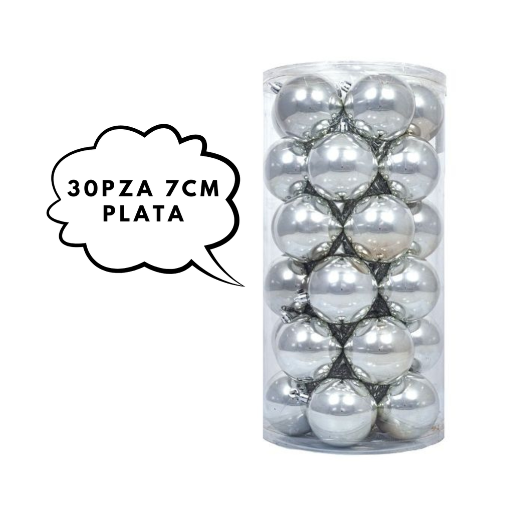 30pza 7cm Plata