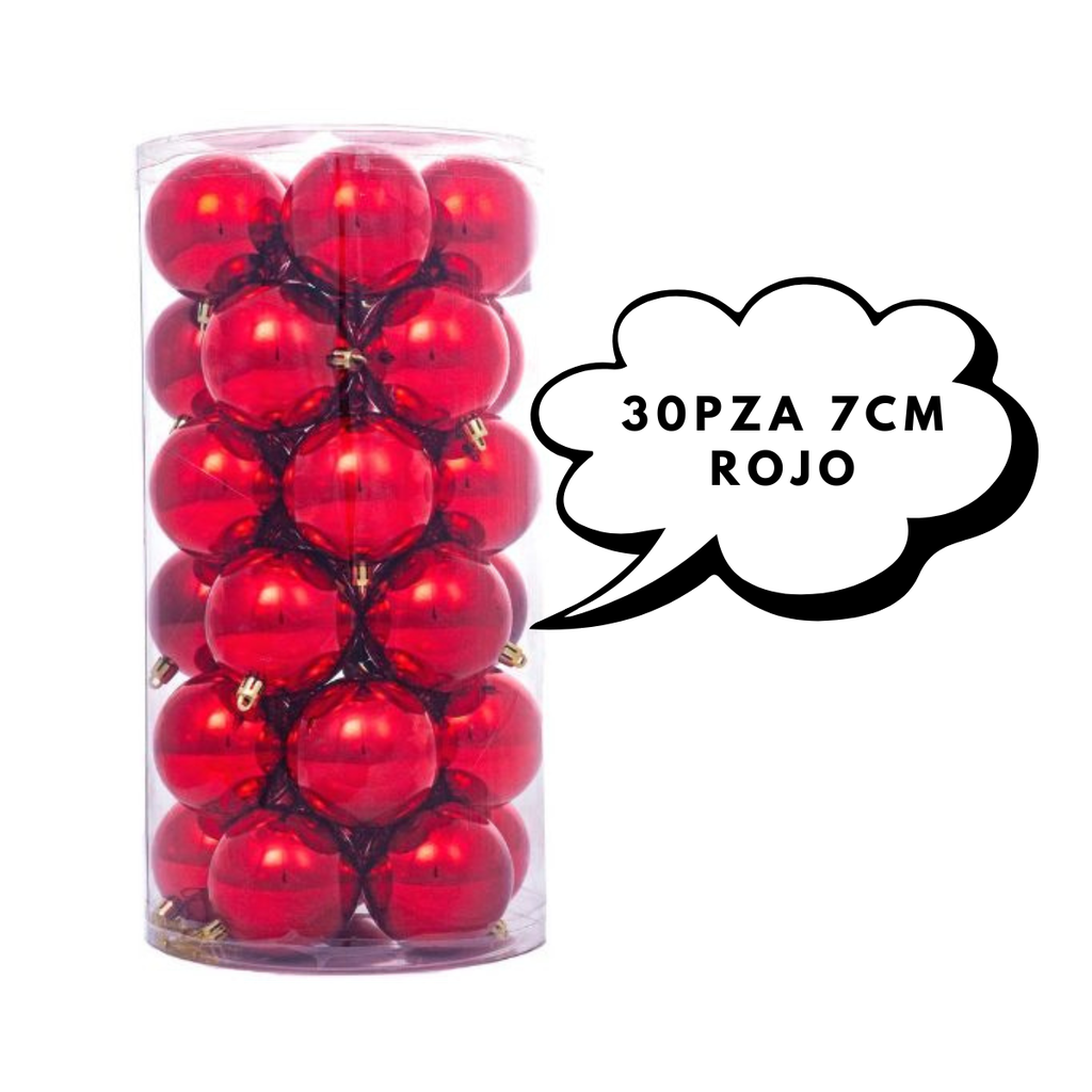30pza 7cm Rojo