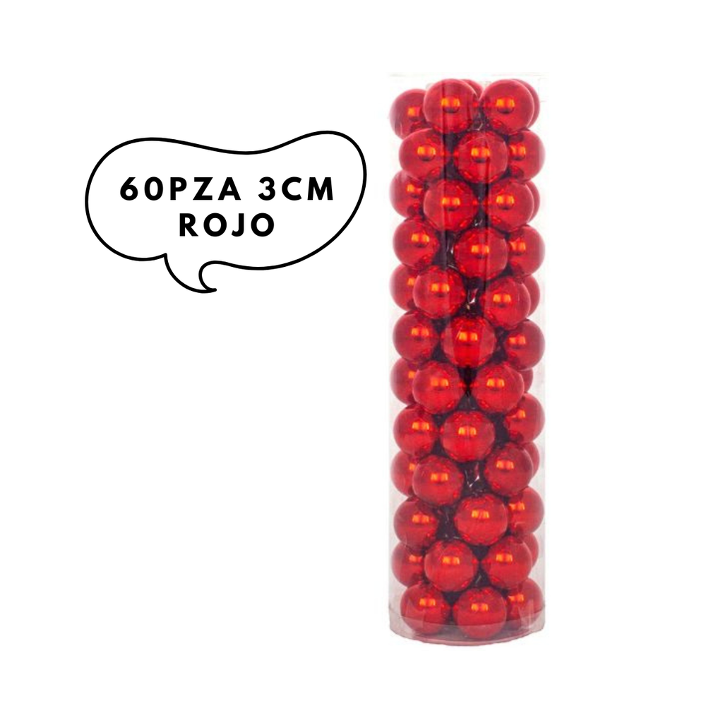 60pza 3cm Rojo