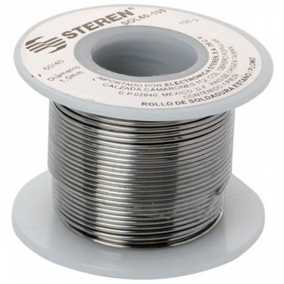 Rollo de soldadura Steren SOL60-100 100g estaño/plomo