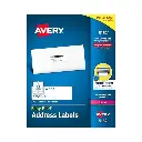 Etiquetas 3.4x10.2 Avery 5162 1400 etiquetas 25 hojas
