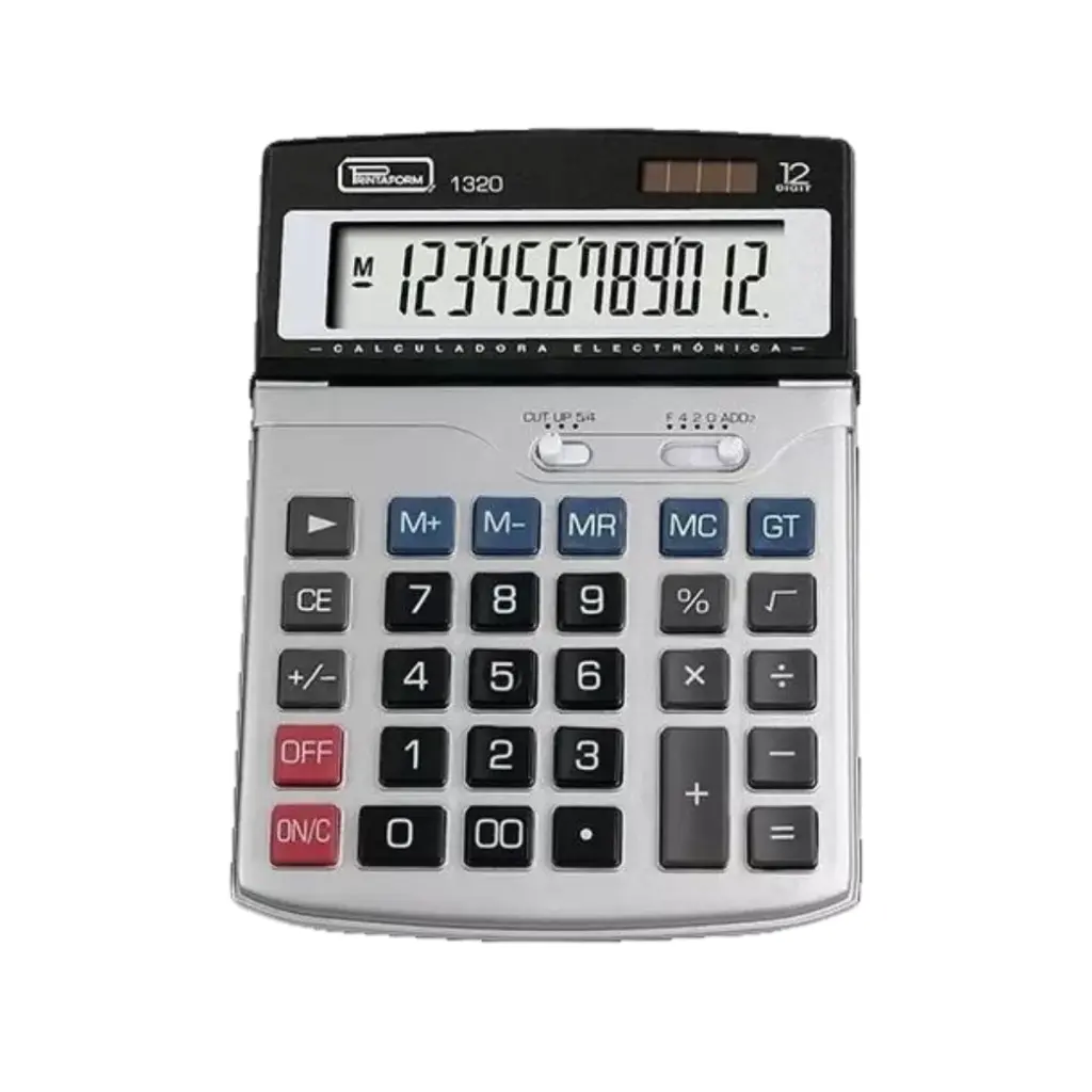Calculadora electrónica dual Printaform 1320 de 12 digitos