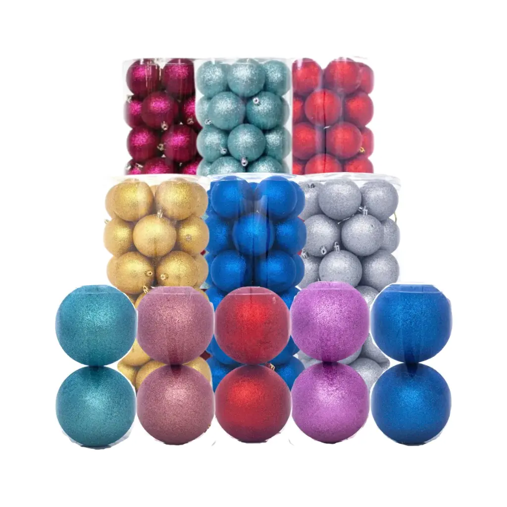 Esfera de navidad con diamantina