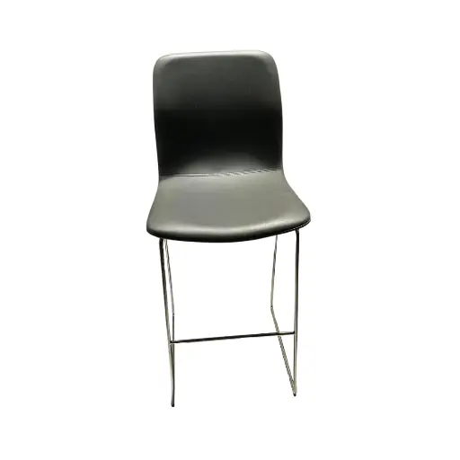 [MY0070] Silla alta de tipo cuero Gris