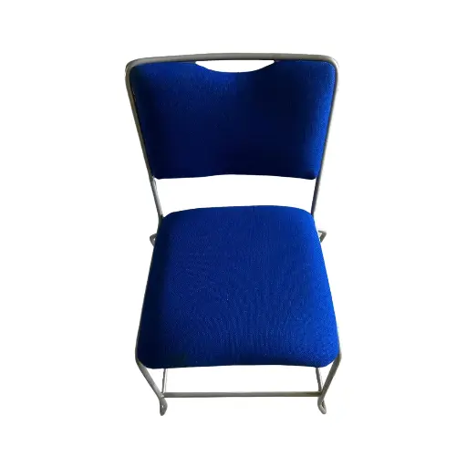 [MY0074] Silla de tela acojinada Azul