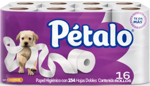 Papel de baño petalo 16 rollos